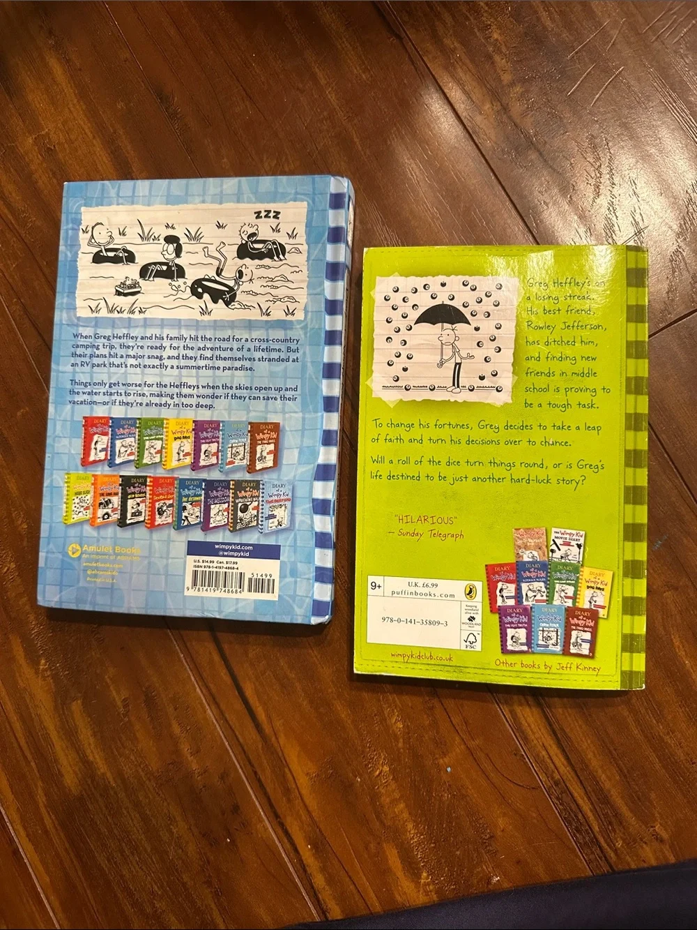 Diary of a Wimpy Kid Hard Luck & The Deep End HC Books 8 & 15
